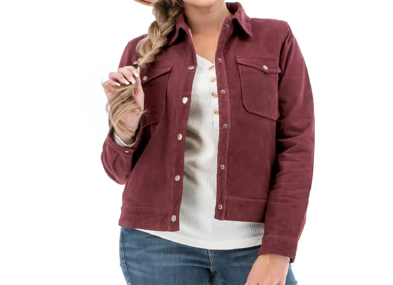 Rhyder Jacket In Catawba Grape