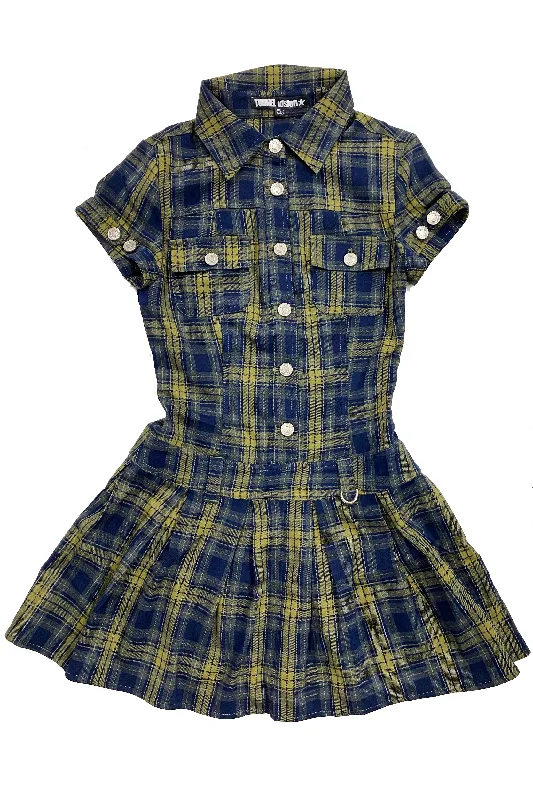 Enid Plaid Mini Dress